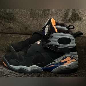 Air Jordan 8 Retro Phoenix Suns Big Boy Shoes Size 6y